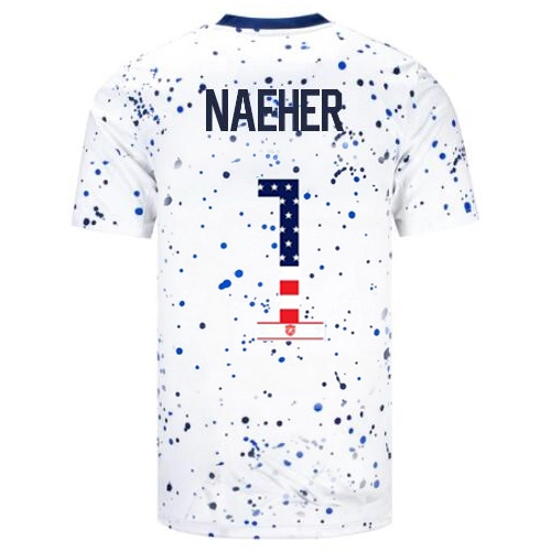 USA Alyssa Naeher 2023 White Men's Soccer Jersey Independence Day