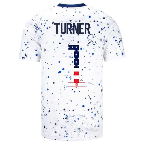 USA Matt Turner 2023 White Men's Soccer Jersey Independence Day