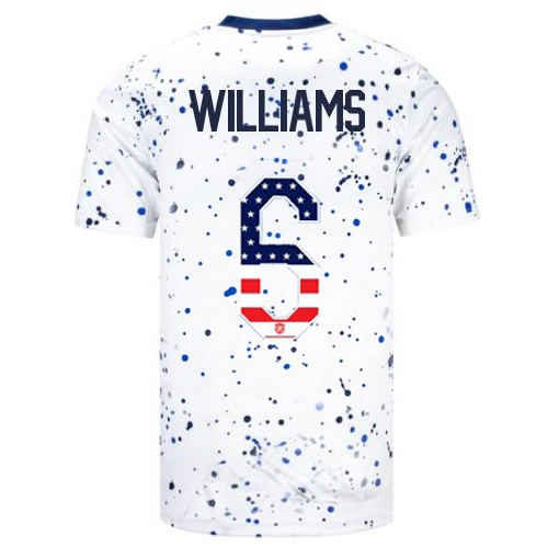 USA Lynn Williams 2023 White Men's Soccer Jersey Independence Day