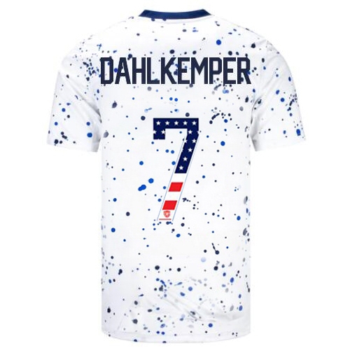 USA Abby Dahlkemper 2023 White Men's Soccer Jersey Independence Day