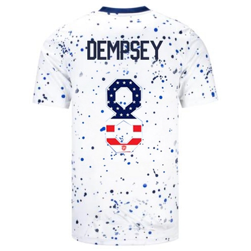 USA Clint Dempsey 2023 White Men's Soccer Jersey Independence Day