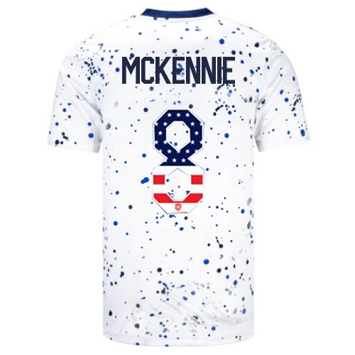 USA Weston McKennie 2023 White Men's Soccer Jersey Independence Day