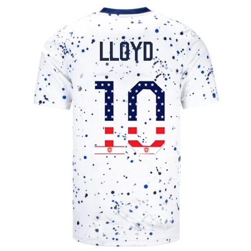 USA Carli Lloyd 2023 White Men's Soccer Jersey Independence Day