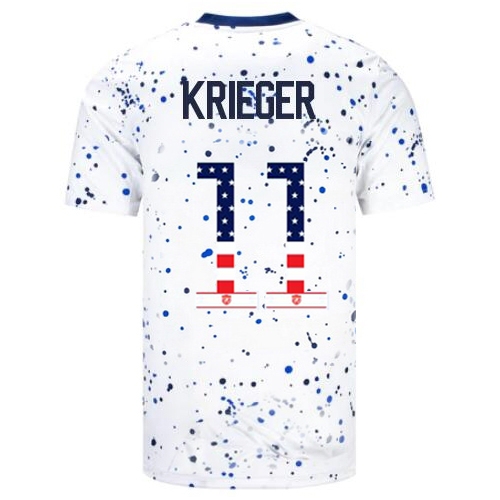 USA Ali Krieger 2023 White Men's Soccer Jersey Independence Day