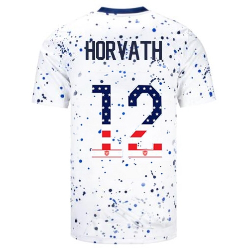 USA Ethan Horvath 2023 White Men's Soccer Jersey Independence Day