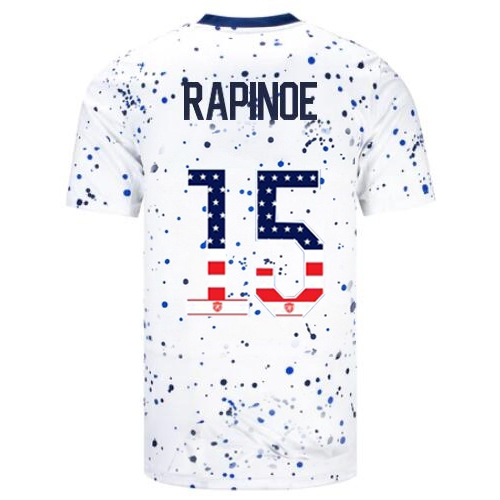 USA Megan Rapinoe 2023 White Men's Soccer Jersey Independence Day