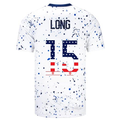 USA Aaron Long 2023 White Men's Soccer Jersey Independence Day