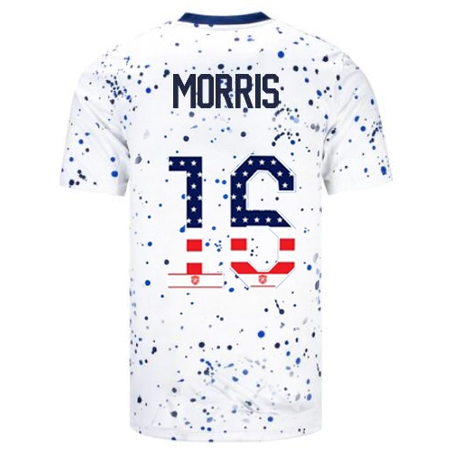 USA Jordan Morris 2023 White Men's Soccer Jersey Independence Day