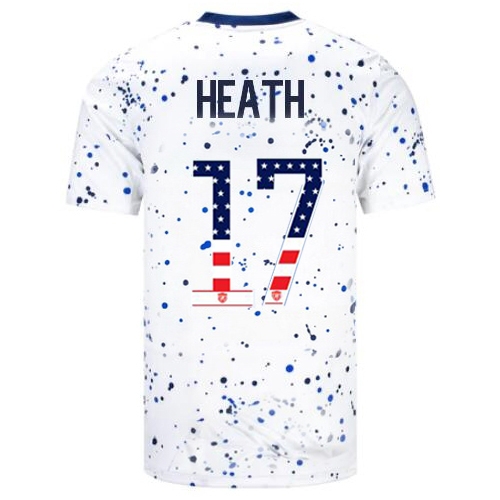 USA Tobin Heath 2023 White Men's Soccer Jersey Independence Day