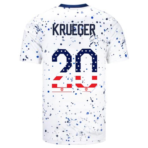 USA Casey Krueger 2023 White Men's Soccer Jersey Independence Day