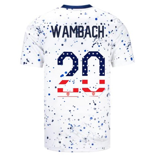 USA Abby Wambach 2023 White Men's Soccer Jersey Independence Day