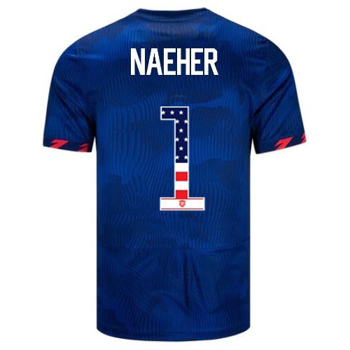 USA Alyssa Naeher 2023 Blue Men's Soccer Jersey Independence Day