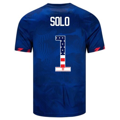 USA Hope Solo 2023 Blue Men's Soccer Jersey Independence Day