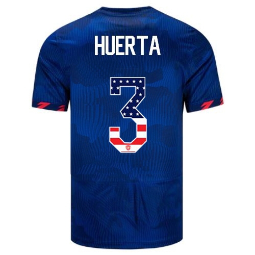 USA Sofia Huerta 2023 Blue Men's Soccer Jersey Independence Day