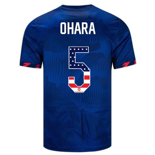 USA Kelley O'hara 2023 Blue Men's Soccer Jersey Independence Day