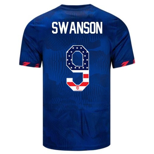 USA Mallory Swanson 2023 Blue Men's Soccer Jersey Independence Day