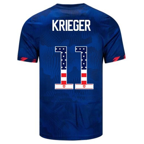 USA Ali Krieger 2023 Blue Men's Soccer Jersey Independence Day