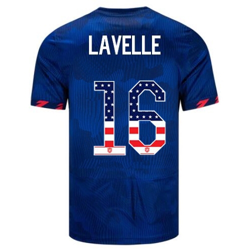 USA Rose Lavelle 2023 Blue Men's Soccer Jersey Independence Day