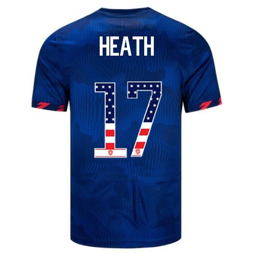 USA Tobin Heath 2023 Blue Men's Soccer Jersey Independence Day