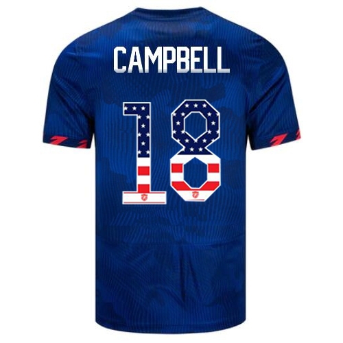 USA Jane Campbell 2023 Blue Men's Soccer Jersey Independence Day