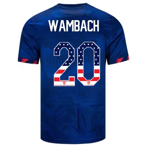 USA Abby Wambach 2023 Blue Men's Soccer Jersey Independence Day