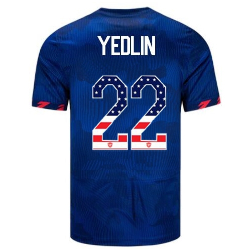 USA DeAndre Yedlin 2023 Blue Men's Soccer Jersey Independence Day