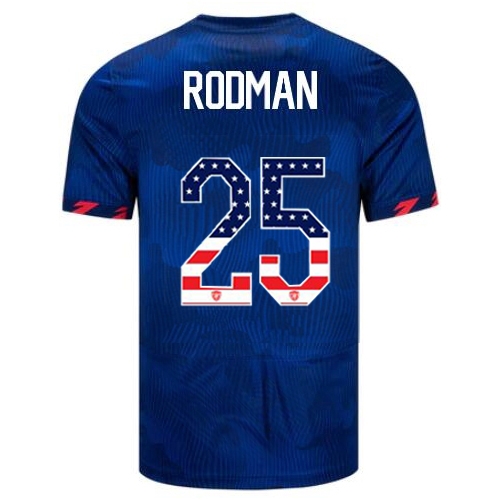 USA Trinity Rodman 2023 Blue Men's Soccer Jersey Independence Day