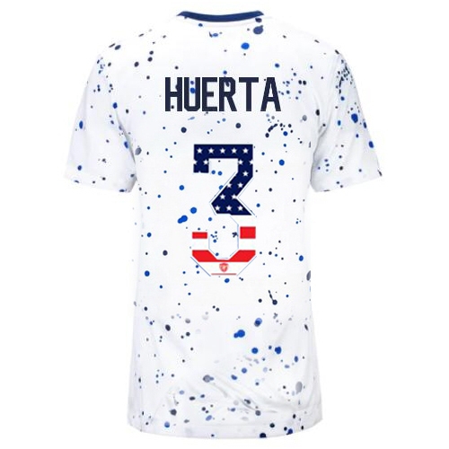 USA Sofia Huerta 2023 White Women's Soccer Jersey Independence Day