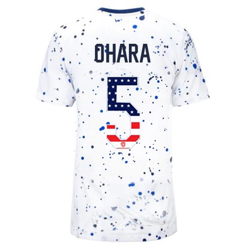 USA Kelley O'hara 2023 White Women's Soccer Jersey Independence Day