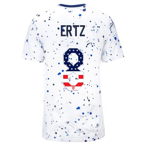 USA Julie Ertz 2023 White Women's Soccer Jersey Independence Day