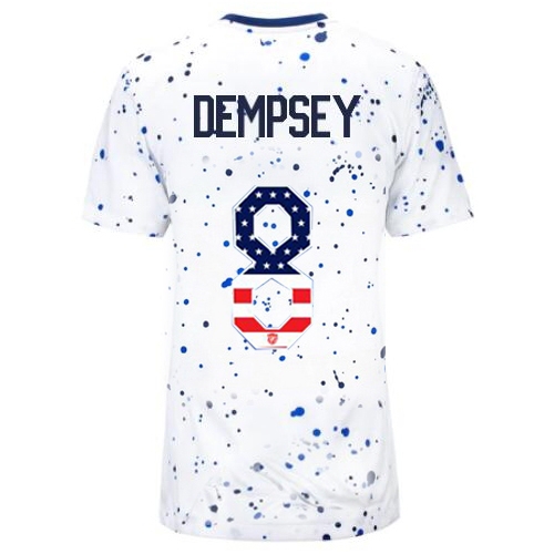 USA Clint Dempsey 2023 White Women's Soccer Jersey Independence Day