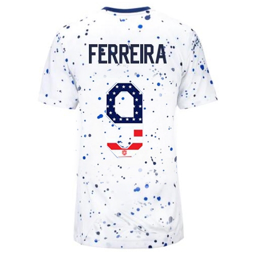 USA Jesus Ferreira 2023 White Women's Soccer Jersey Independence Day