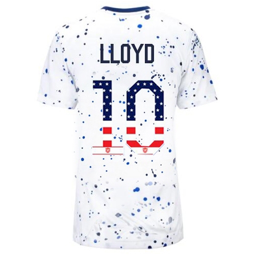 USA Carli Lloyd 2023 White Women's Soccer Jersey Independence Day