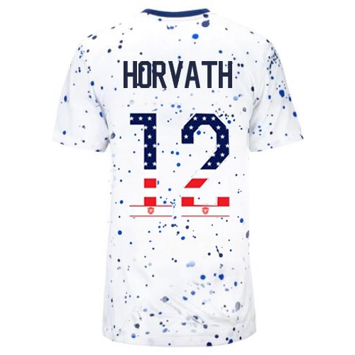 USA Ethan Horvath 2023 White Women's Soccer Jersey Independence Day