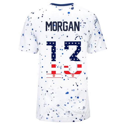 USA Alex Morgan 2023 White Women's Soccer Jersey Independence Day