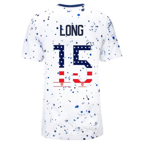 USA Aaron Long 2023 White Women's Soccer Jersey Independence Day