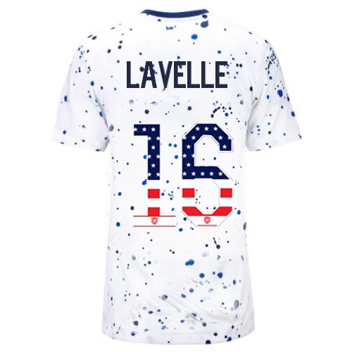 USA Rose Lavelle 2023 White Women's Soccer Jersey Independence Day