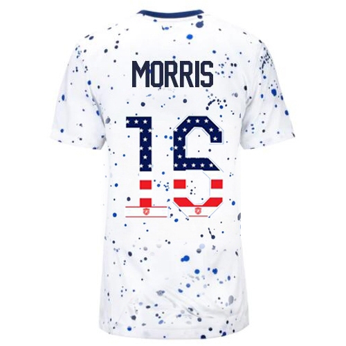 USA Jordan Morris 2023 White Women's Soccer Jersey Independence Day