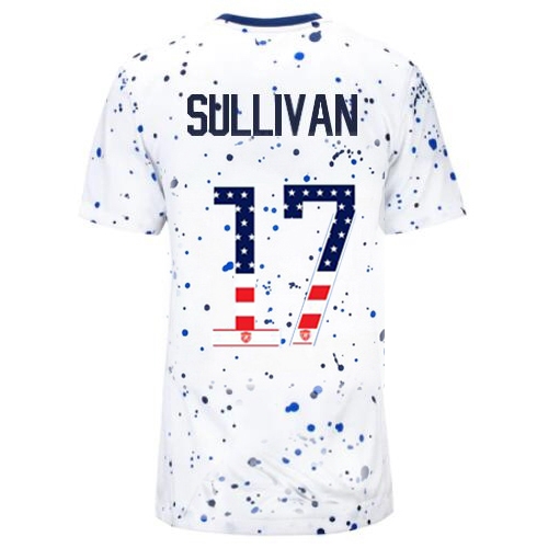 USA Andi Sullivan 2023 White Women's Soccer Jersey Independence Day