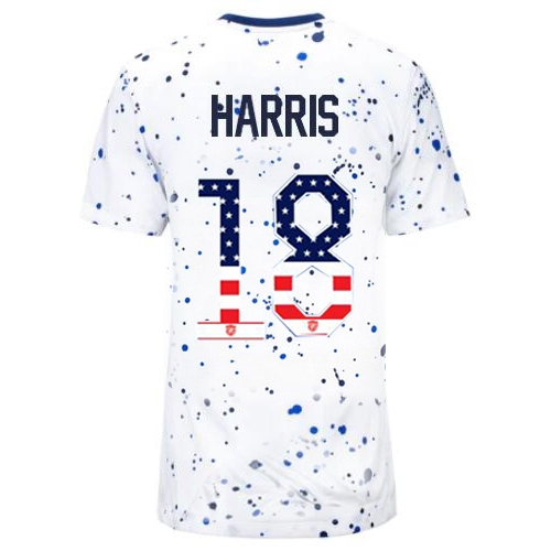 USA Ashlyn Harris 2023 White Women's Soccer Jersey Independence Day