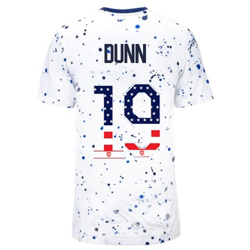 USA Crystal Dunn 2023 White Women's Soccer Jersey Independence Day