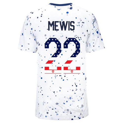 USA Kristie Mewis 2023 White Women's Soccer Jersey Independence Day