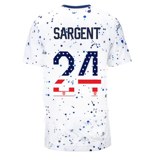 USA Josh Sargent 2023 White Women's Soccer Jersey Independence Day