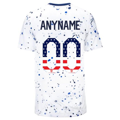 USA Customized 2023 White Women's Soccer Jersey Independence Day