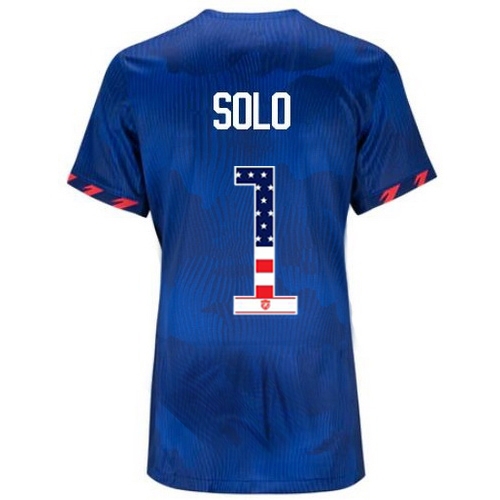 USA Hope Solo 2023 Blue Women's Soccer Jersey Independence Day