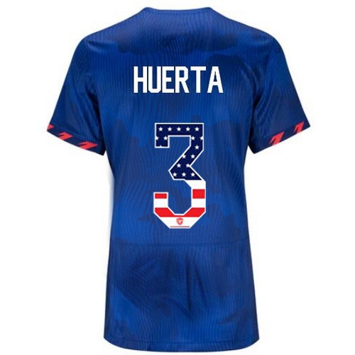 USA Sofia Huerta 2023 Blue Women's Soccer Jersey Independence Day