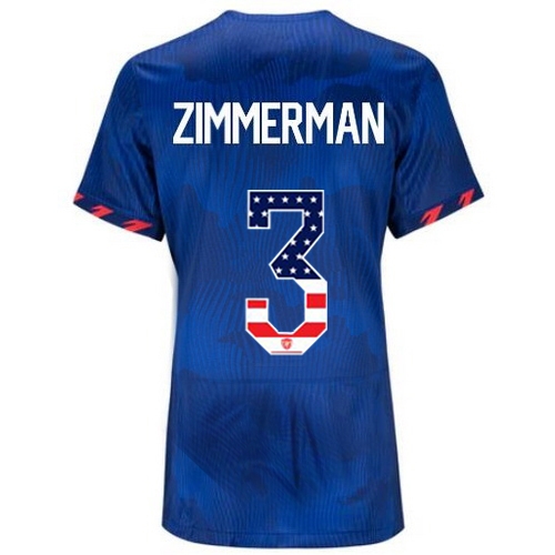 USA Walker Zimmerman 2023 Blue Women's Soccer Jersey Independence Day