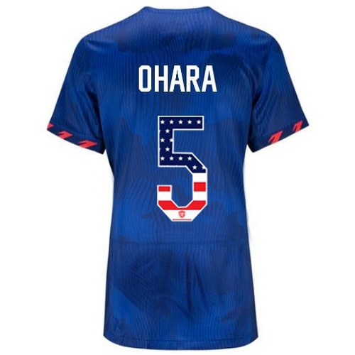 USA Kelley O'hara 2023 Blue Women's Soccer Jersey Independence Day