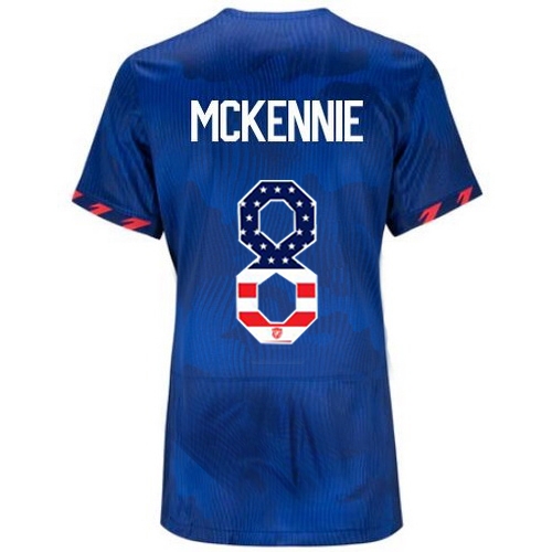 USA Weston McKennie 2023 Blue Women's Soccer Jersey Independence Day