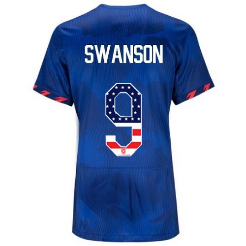 USA Mallory Swanson 2023 Blue Women's Soccer Jersey Independence Day